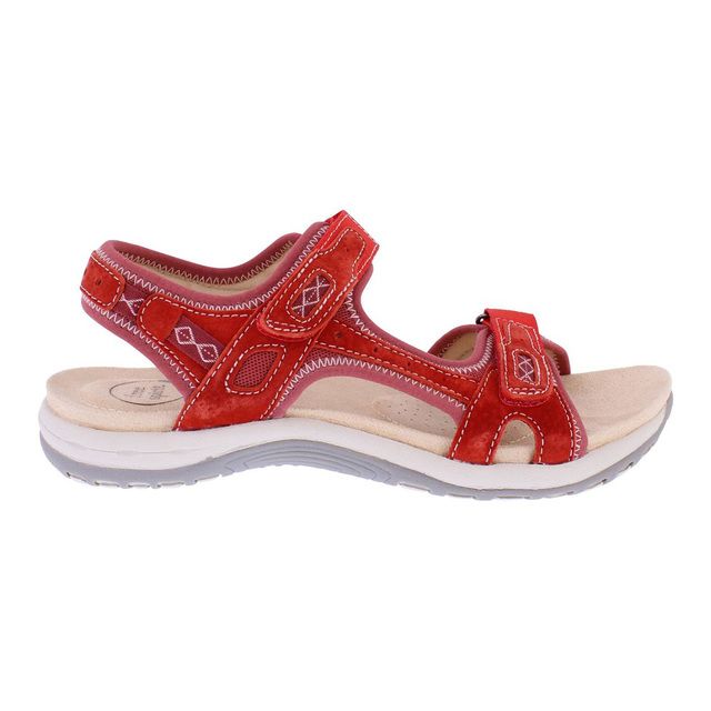 Earth Spirit Walking Sandals - Red suede - 41336/83 FRISCO